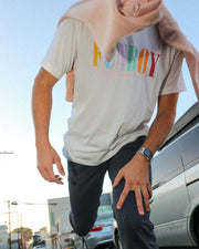 Funboy Merch - White Varsity Tee